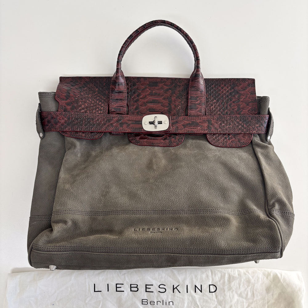 LIEBESKIND SATCHEL SNAKE FIRKIN L