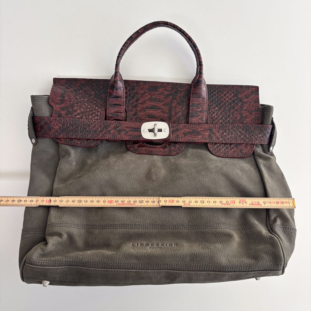 LIEBESKIND SATCHEL SNAKE FIRKIN L