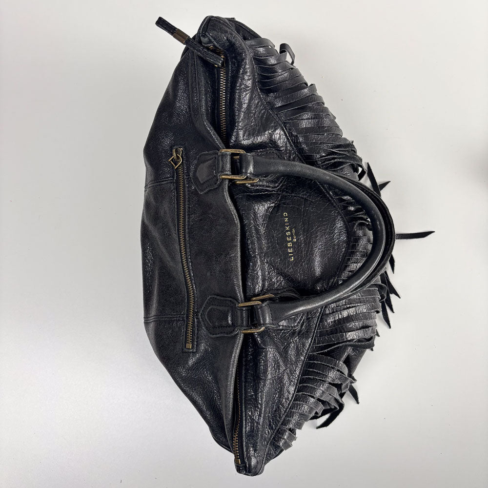 LIEBESKIND FRINGE SHOPPER BLACK