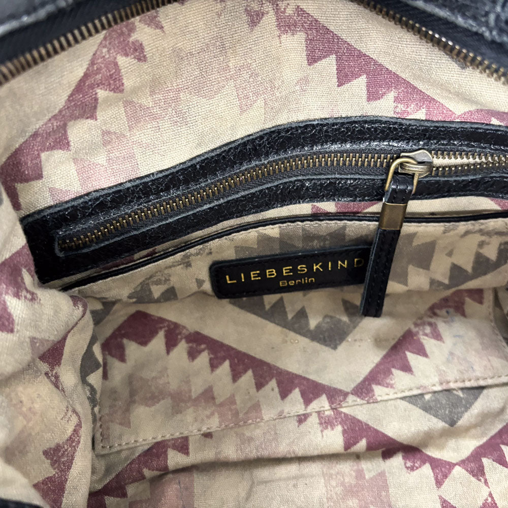 LIEBESKIND FRINGE SHOPPER BLACK