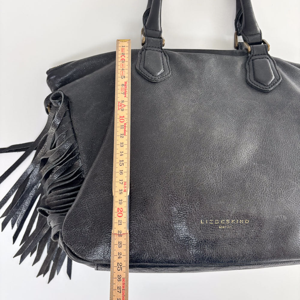 LIEBESKIND FRINGE SHOPPER BLACK