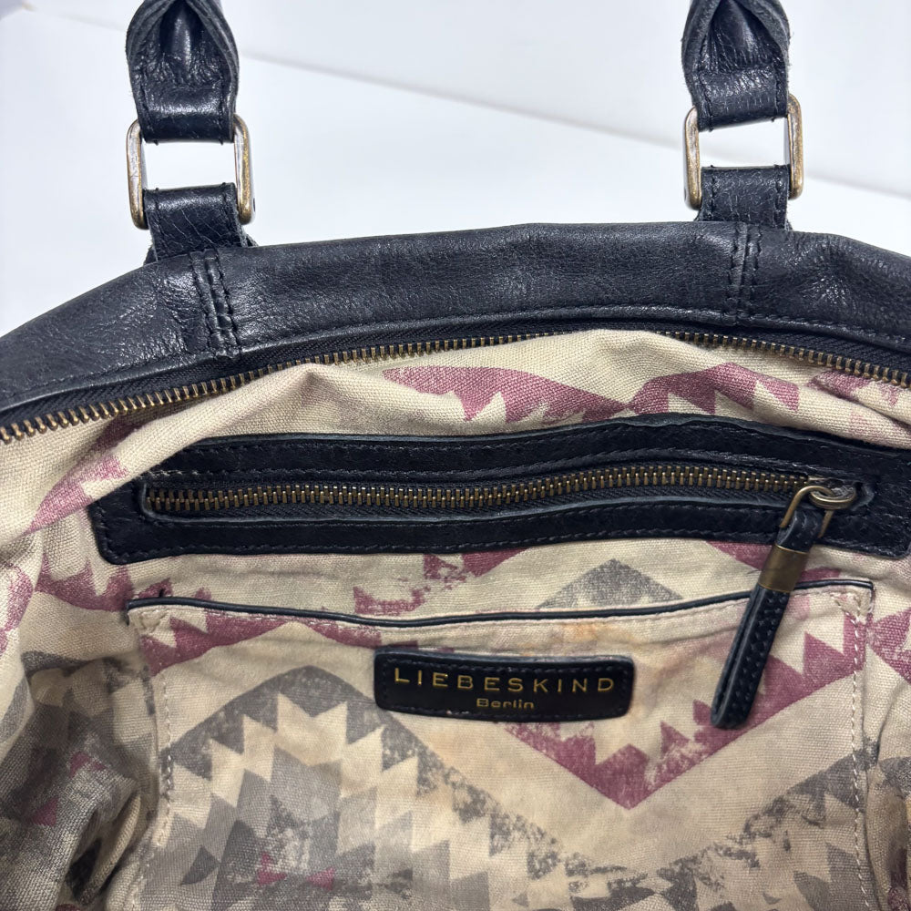 LIEBESKIND FRINGE SHOPPER BLACK