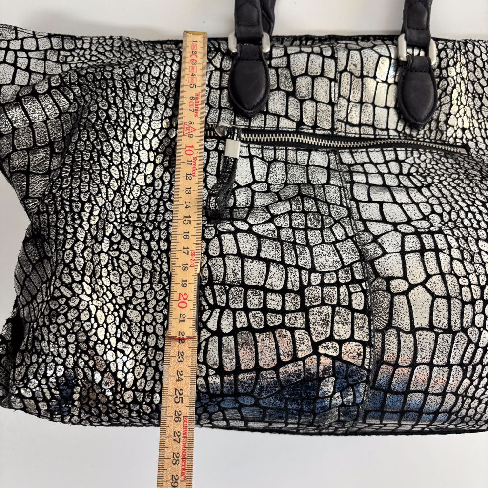 LIEBESKIND METALLIC KROKO SHOPPER