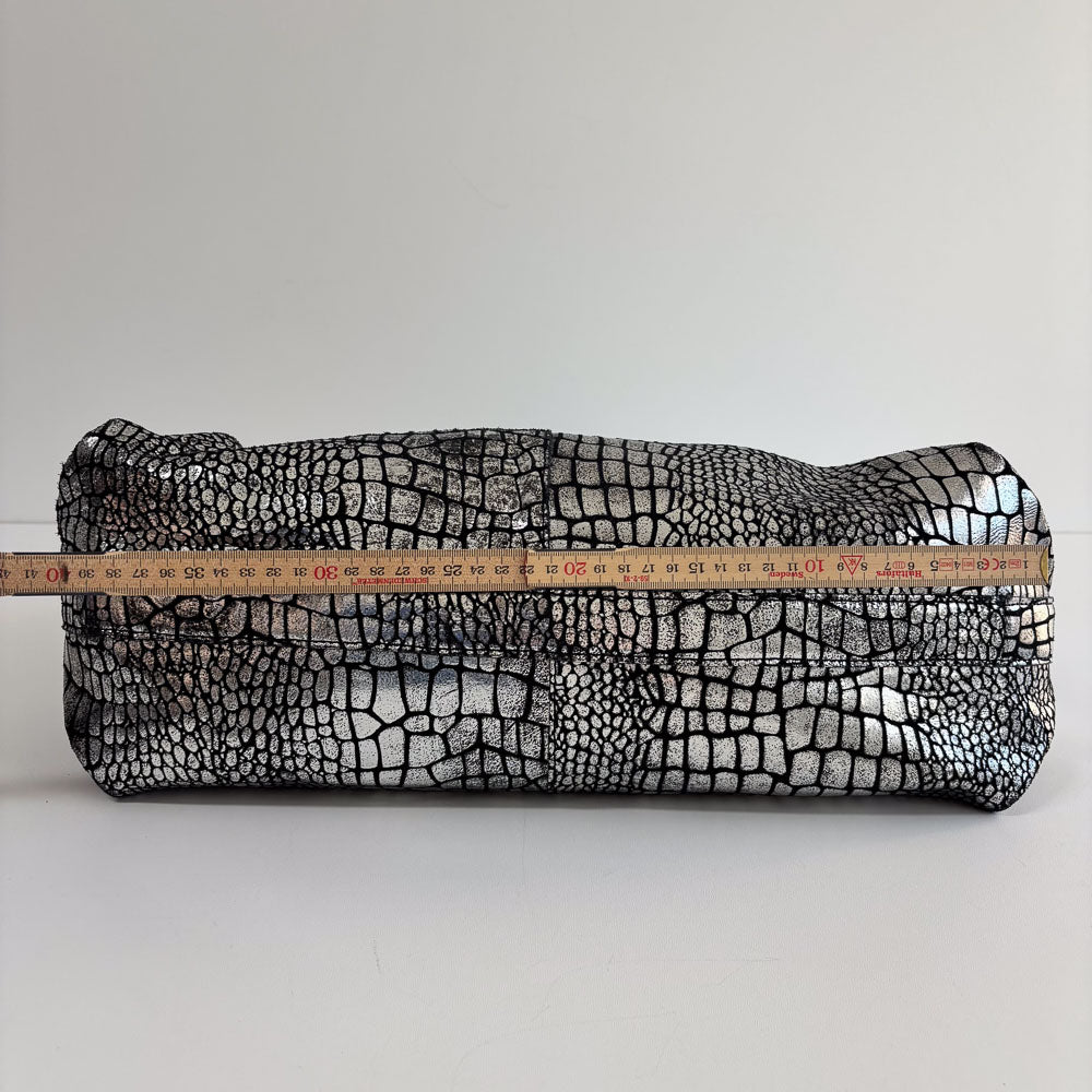 LIEBESKIND METALLIC KROKO SHOPPER