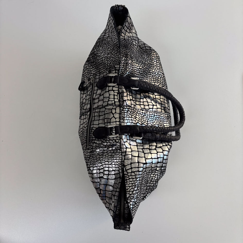 LIEBESKIND METALLIC KROKO SHOPPER