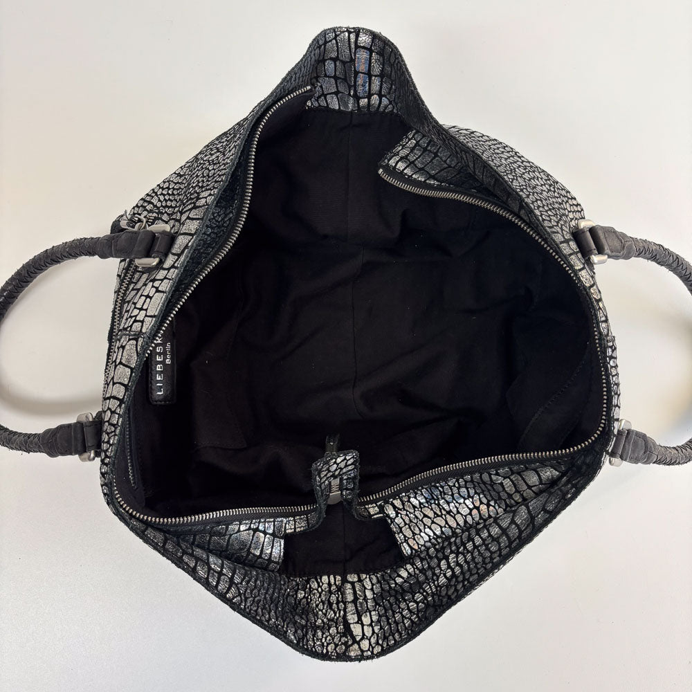 LIEBESKIND METALLIC KROKO SHOPPER