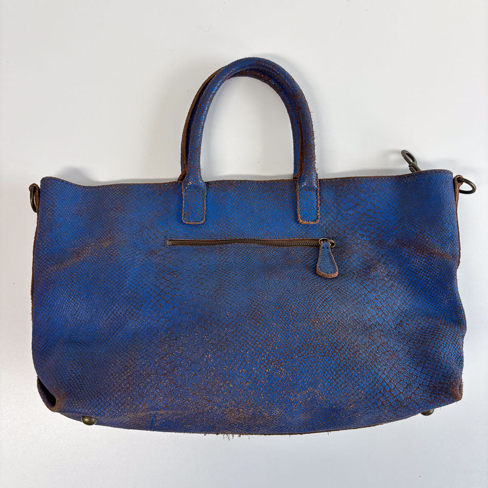 LIEBESKIND CHELSEA SNAKE SHOPPER BLUE