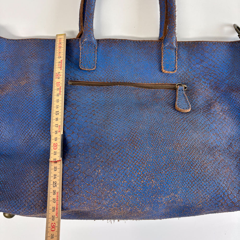 LIEBESKIND CHELSEA SNAKE SHOPPER BLUE