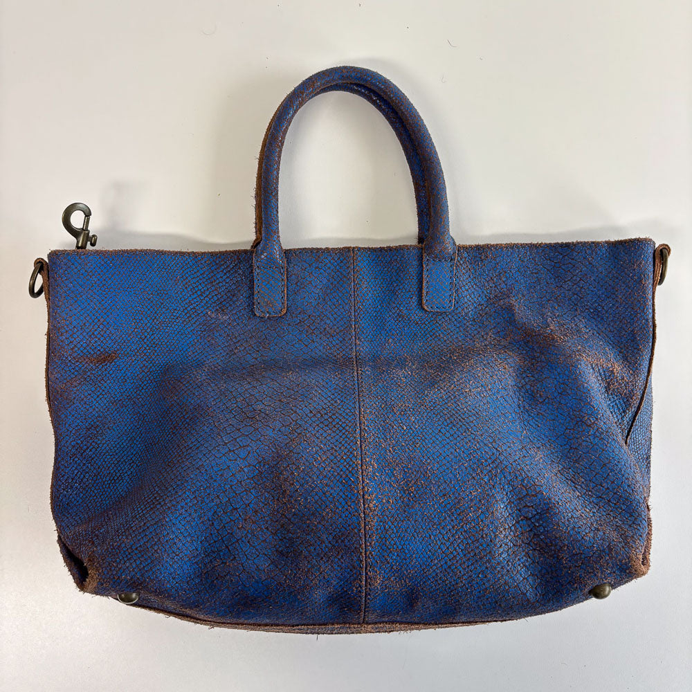 LIEBESKIND CHELSEA SNAKE SHOPPER BLUE