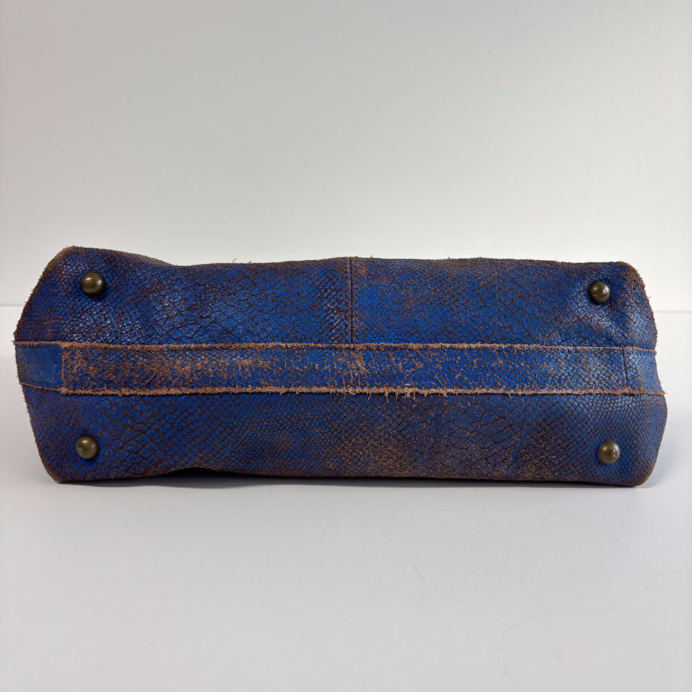 LIEBESKIND CHELSEA SNAKE SHOPPER BLUE
