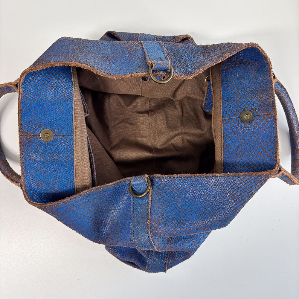 LIEBESKIND CHELSEA SNAKE SHOPPER BLUE
