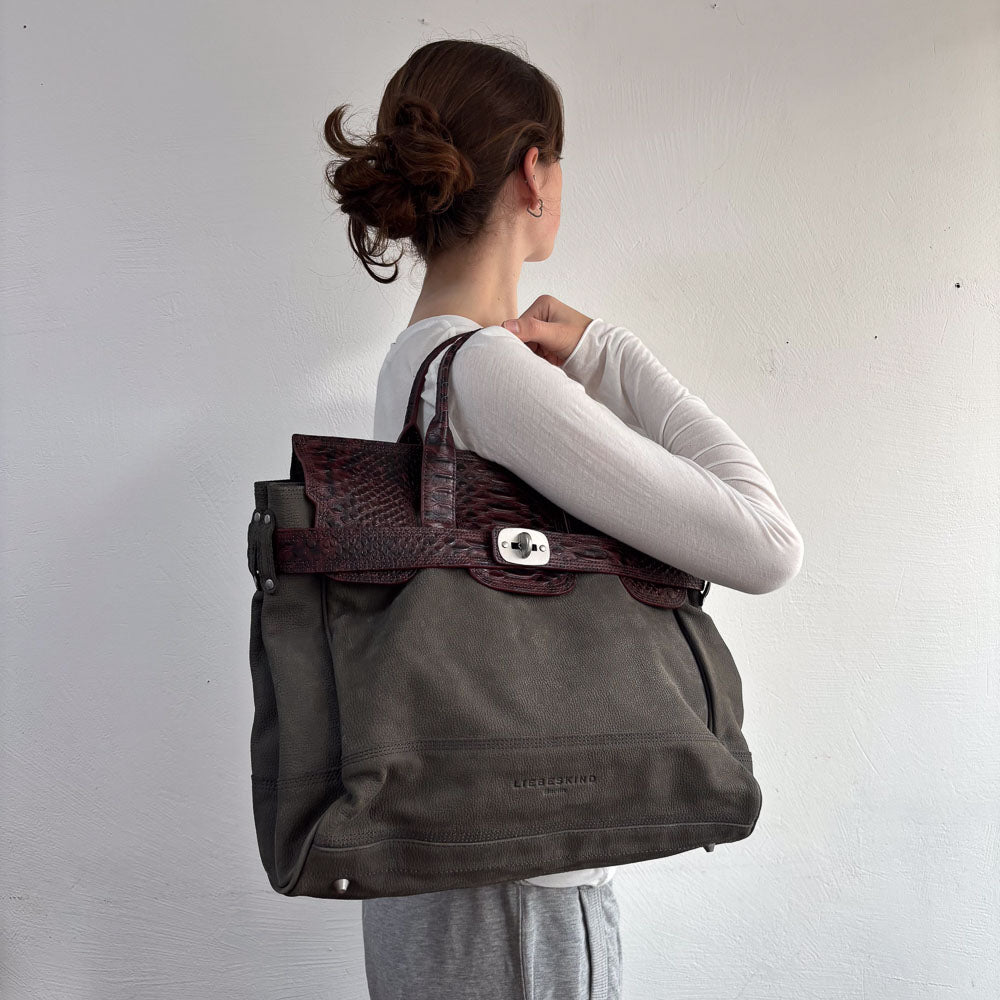 LIEBESKIND SATCHEL SNAKE FIRKIN L