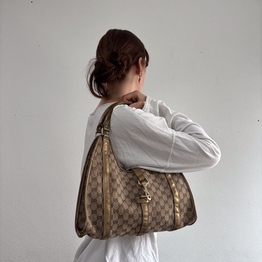 GUCCI JACKIE HOBO CANVAS