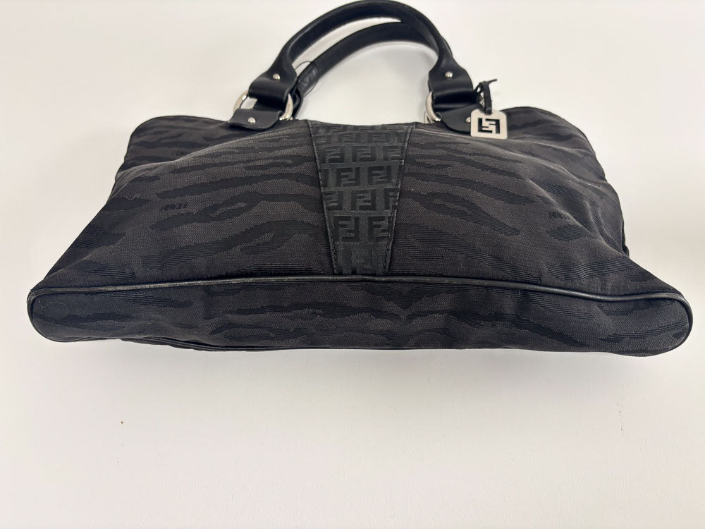 FENDI ZUCCHINO CANVAS ZEBRA BAG