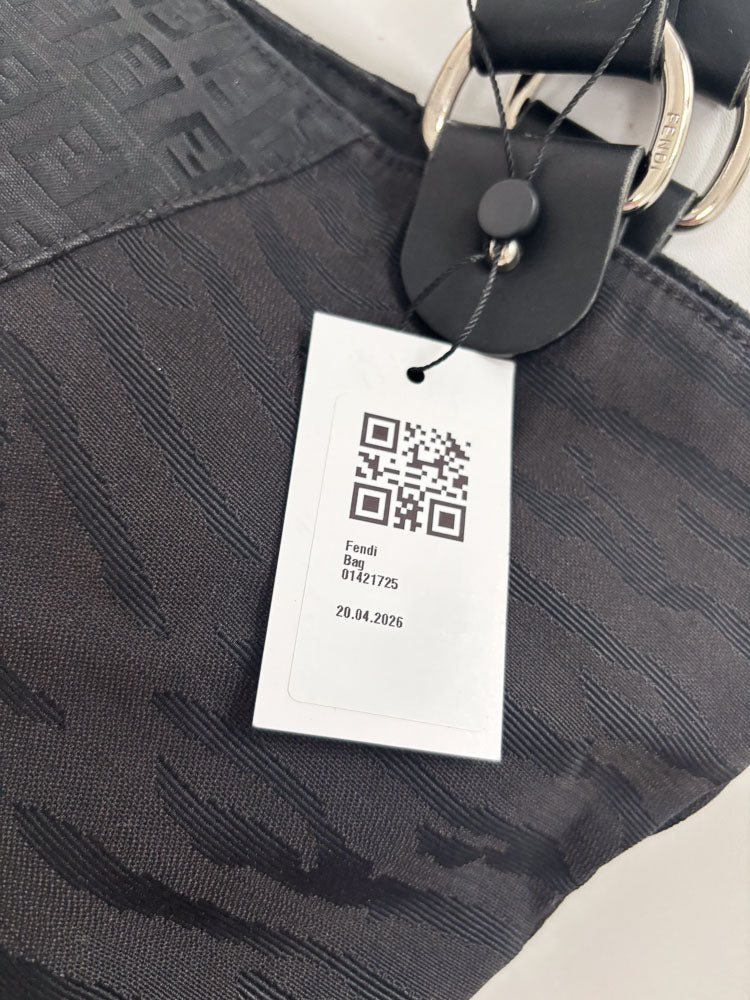 FENDI ZUCCHINO CANVAS ZEBRA BAG