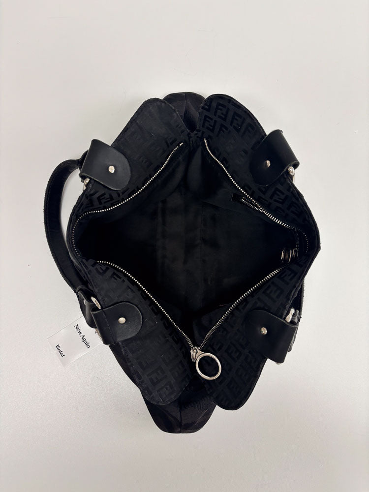FENDI ZUCCHINO CANVAS ZEBRA BAG