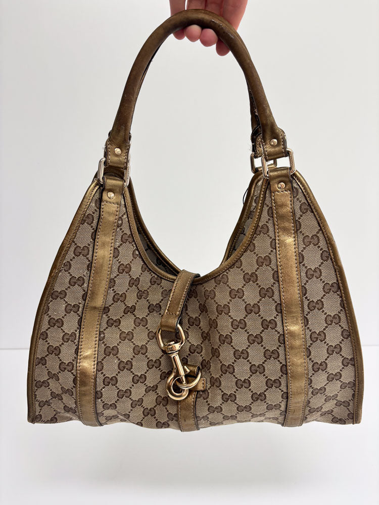 GUCCI JACKIE HOBO CANVAS
