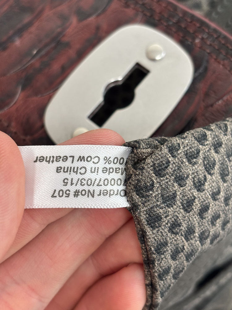 LIEBESKIND SATCHEL SNAKE FIRKIN
