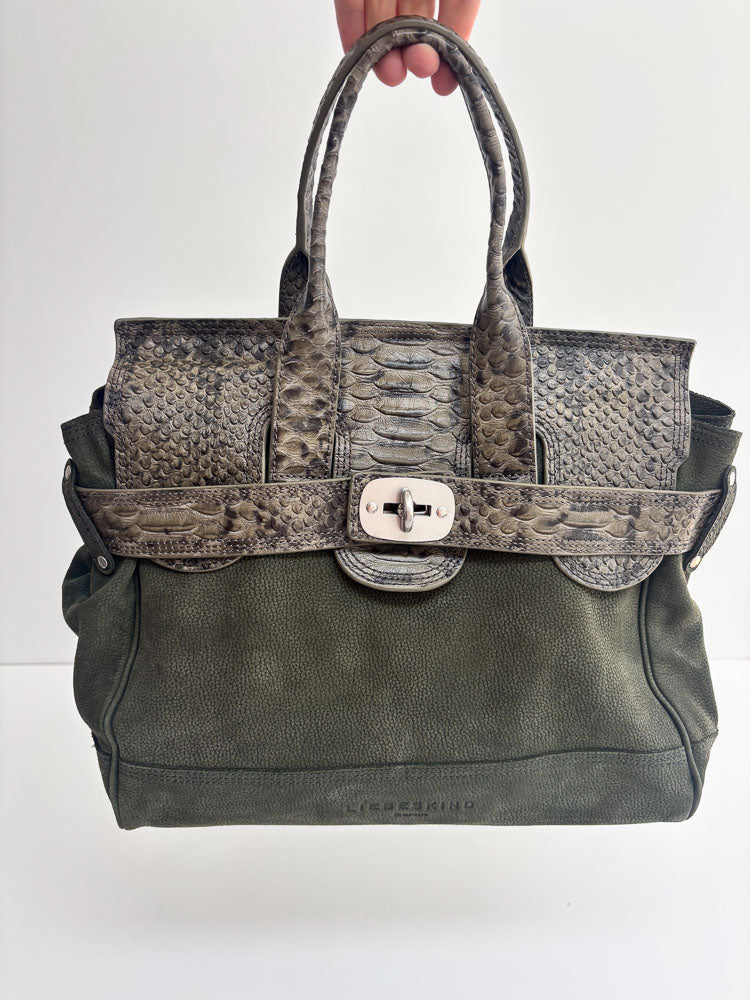 LIEBESKIND SATCHEL FIRKIN SNAKE