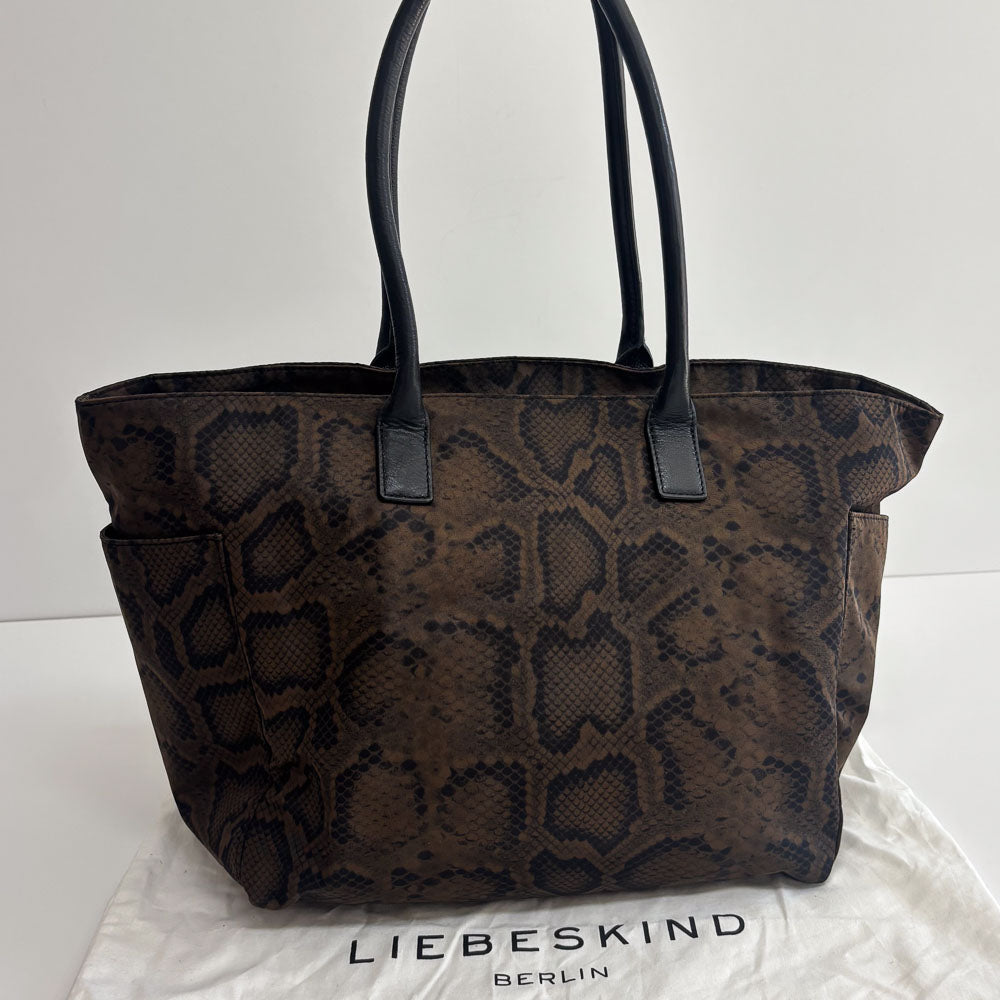 LIEBESKIND LILLE TEXTILE SNAKE SHOPPER