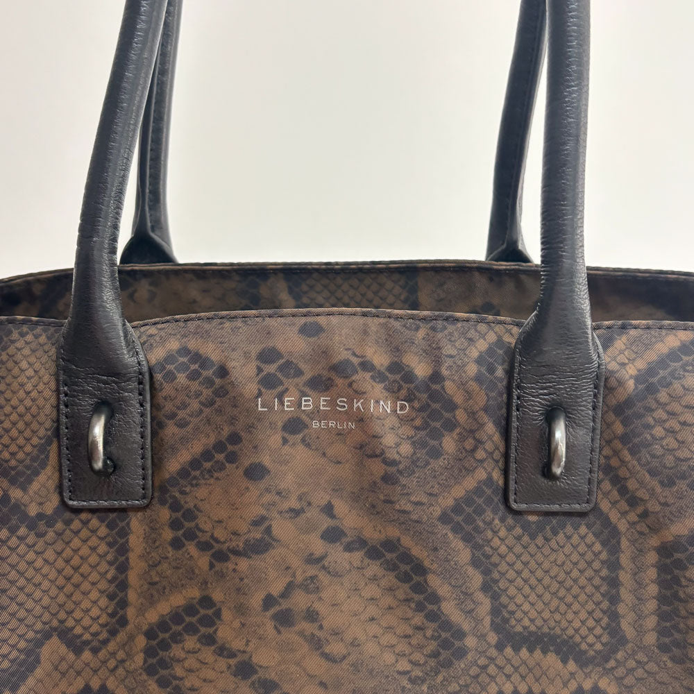 LIEBESKIND LILLE TEXTILE SNAKE SHOPPER