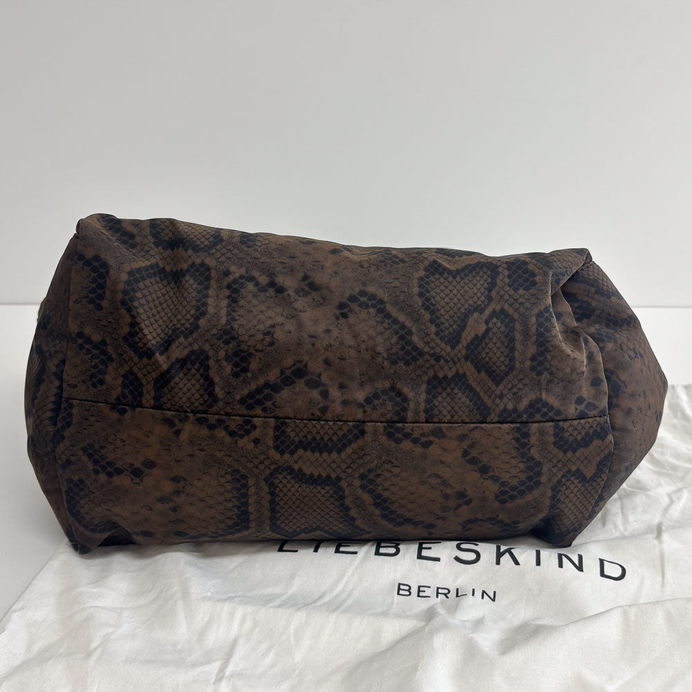 LIEBESKIND LILLE TEXTILE SNAKE SHOPPER