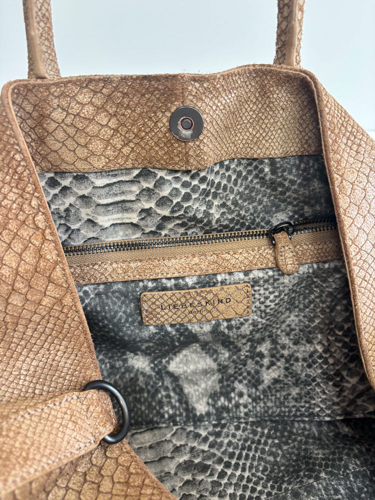 LIEBESKIND CHELSEA SNAKE SHOPPER