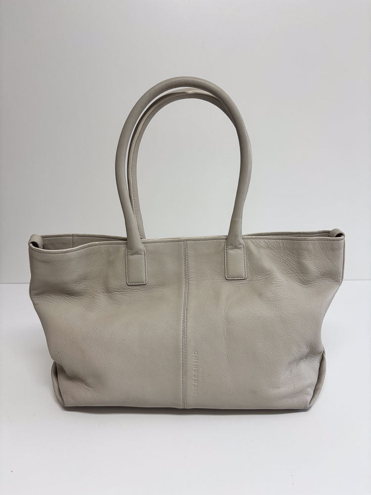 LIEBESKIND LEATHER SHOPPER WHITE