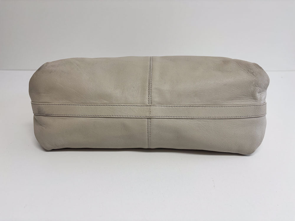 LIEBESKIND LEATHER SHOPPER WHITE