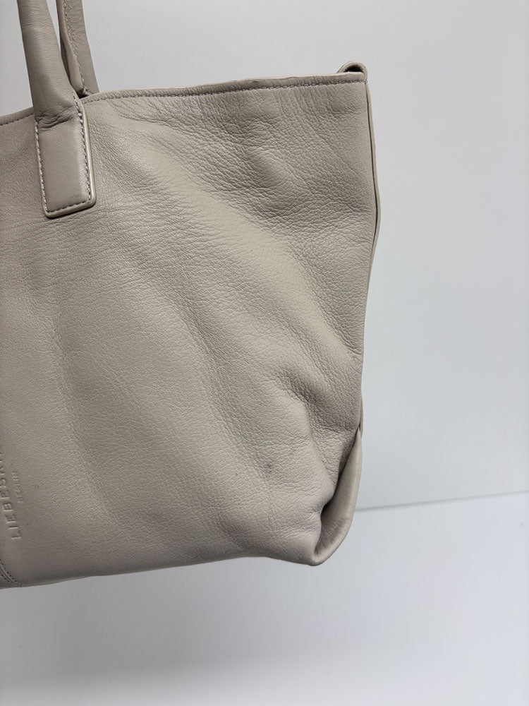 LIEBESKIND LEATHER SHOPPER WHITE