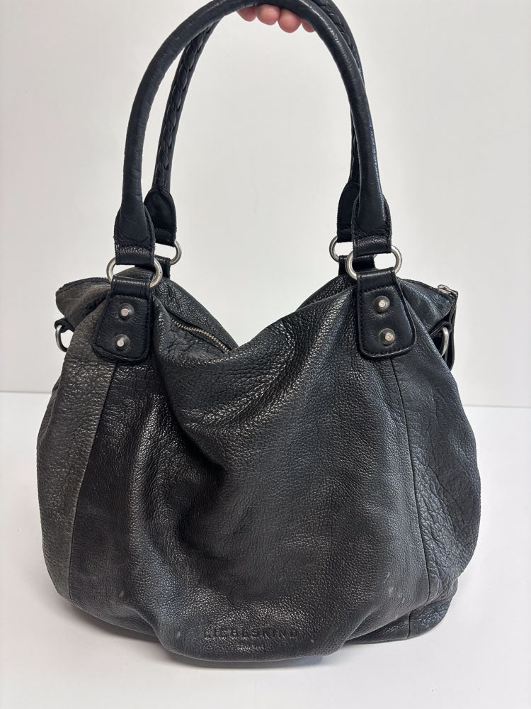 LIEBESKIND LEATHER HOBO BLACK