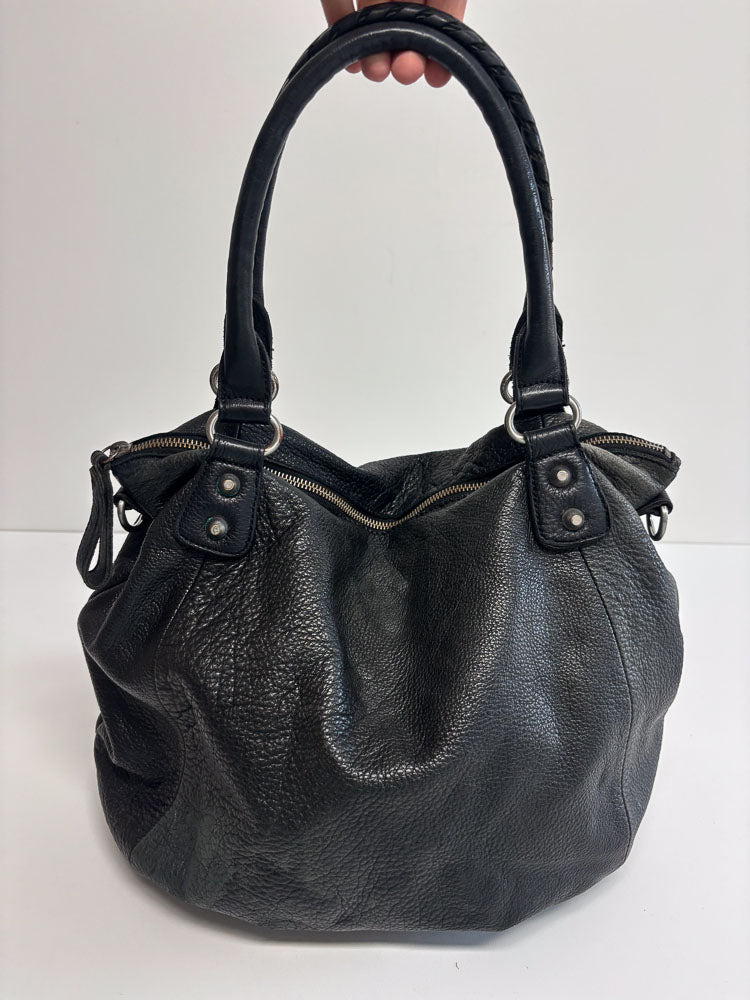 LIEBESKIND LEATHER HOBO BLACK