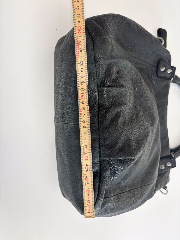 LIEBESKIND LEATHER HOBO BLACK