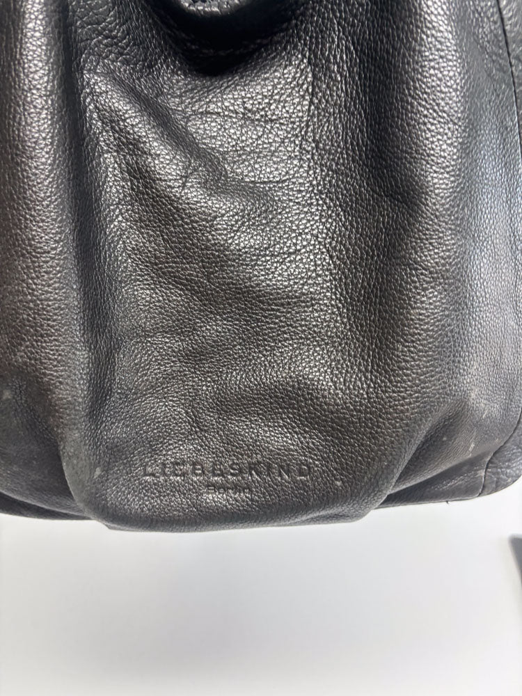 LIEBESKIND LEATHER HOBO BLACK
