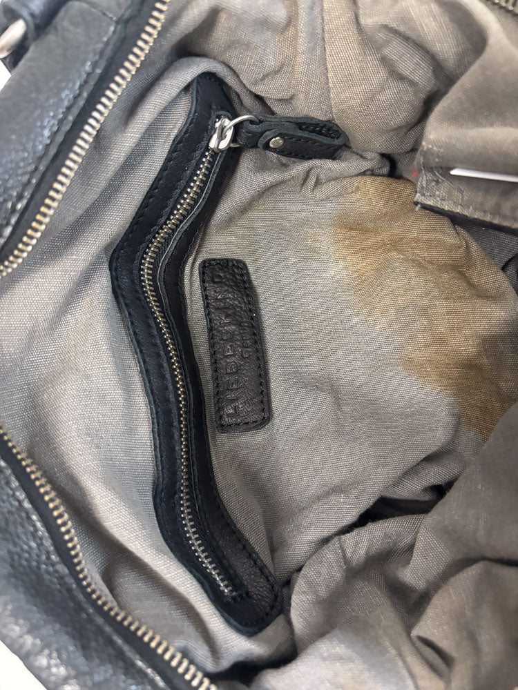 LIEBESKIND LEATHER HOBO BLACK