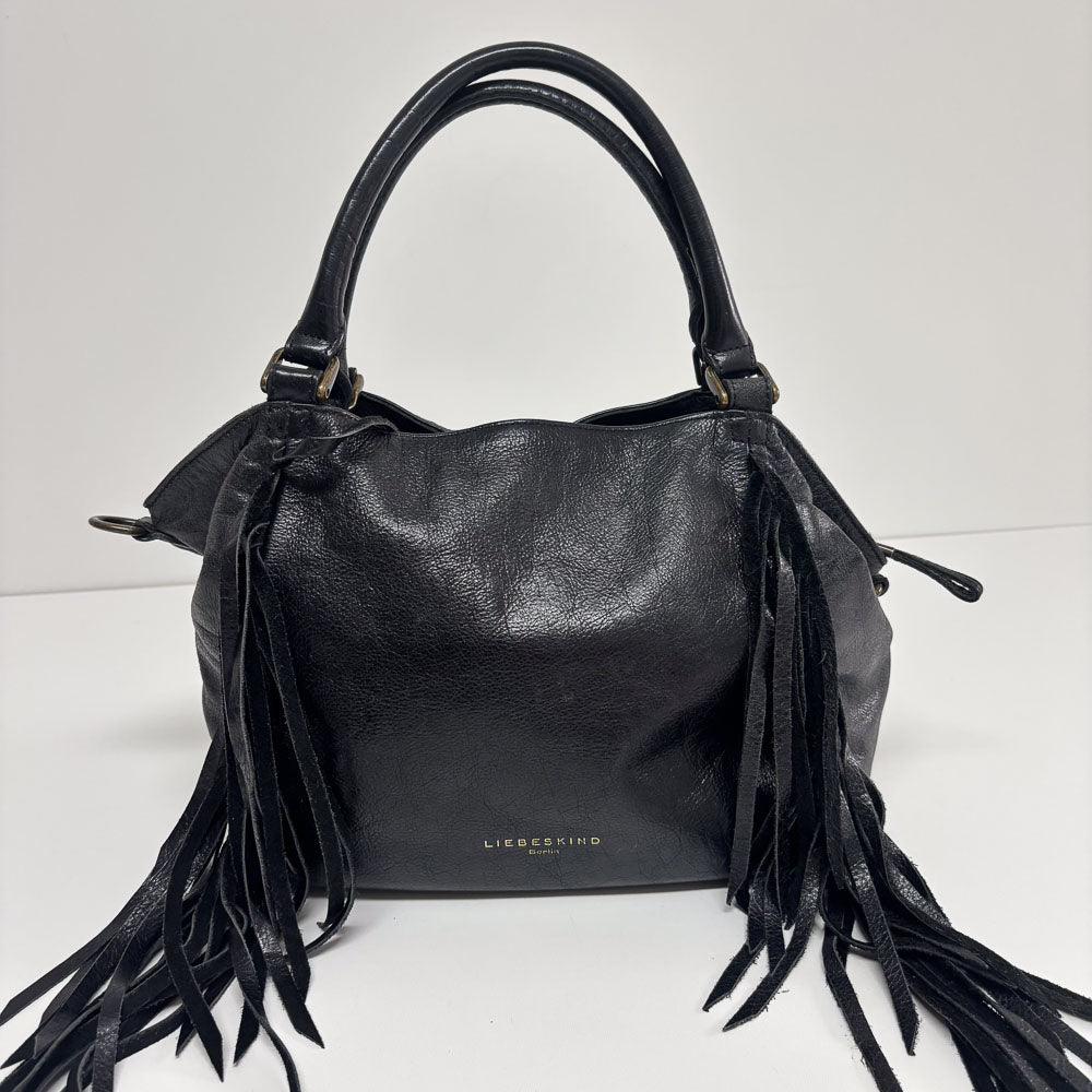 LIEBESKIND LEATHER FRINGE SHOPPER