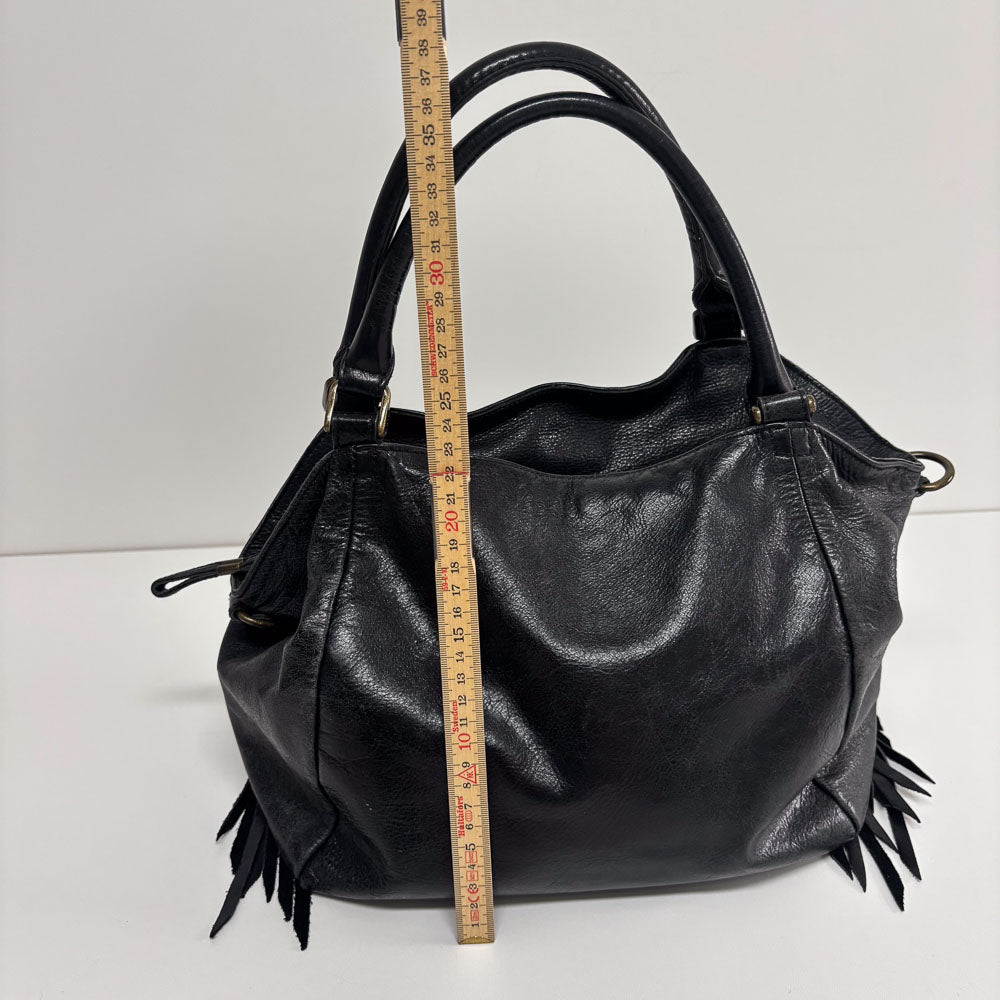 LIEBESKIND LEATHER FRINGE SHOPPER