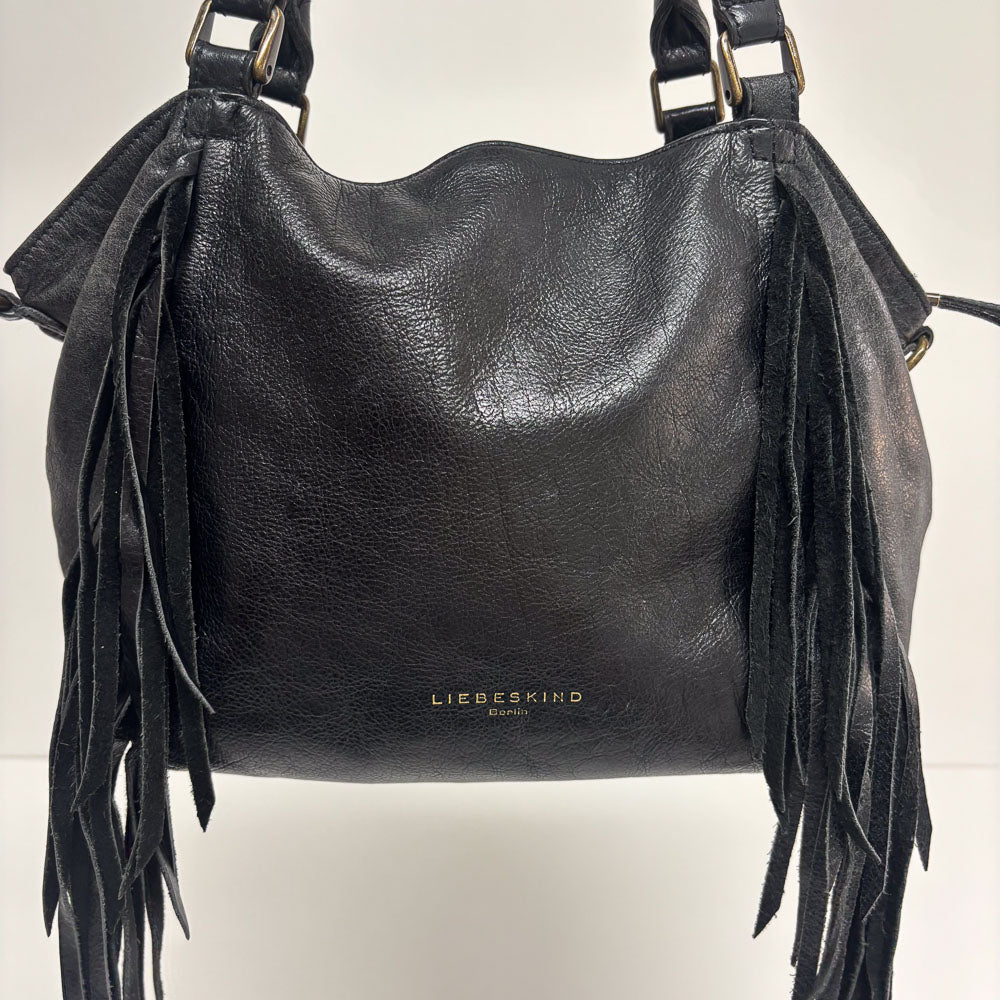 LIEBESKIND LEATHER FRINGE SHOPPER