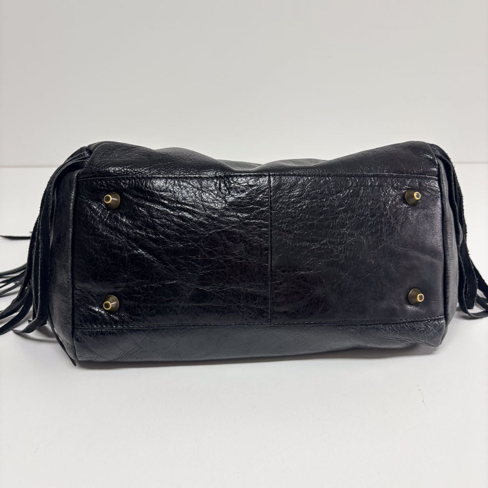 LIEBESKIND LEATHER FRINGE SHOPPER