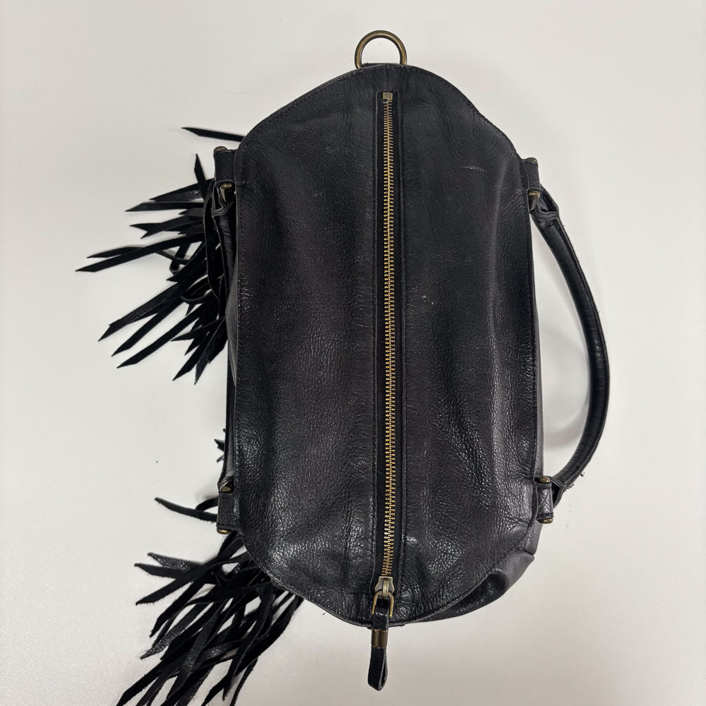 LIEBESKIND LEATHER FRINGE SHOPPER