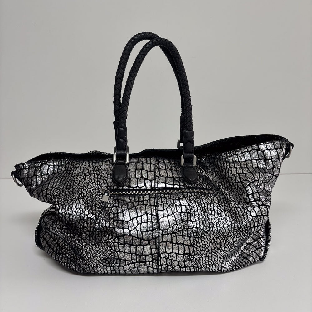 LIEBESKIND SILVER SNAKE SHOPPER