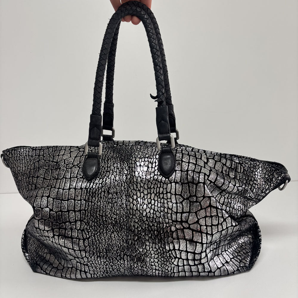 LIEBESKIND SILVER SNAKE SHOPPER