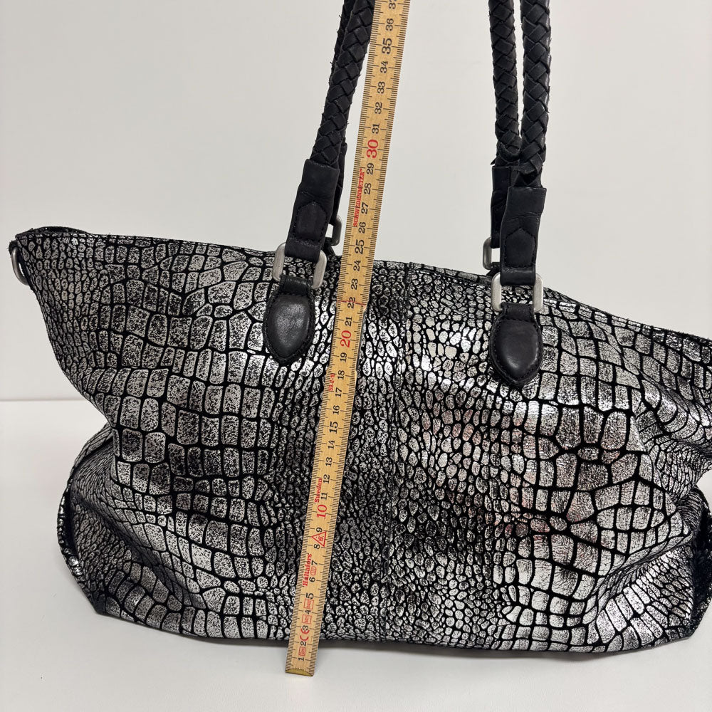 LIEBESKIND SILVER SNAKE SHOPPER