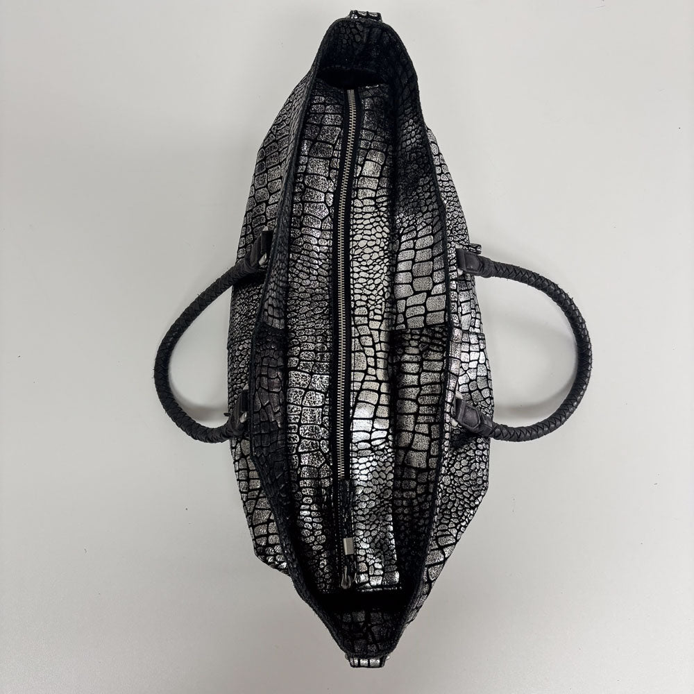 LIEBESKIND SILVER SNAKE SHOPPER