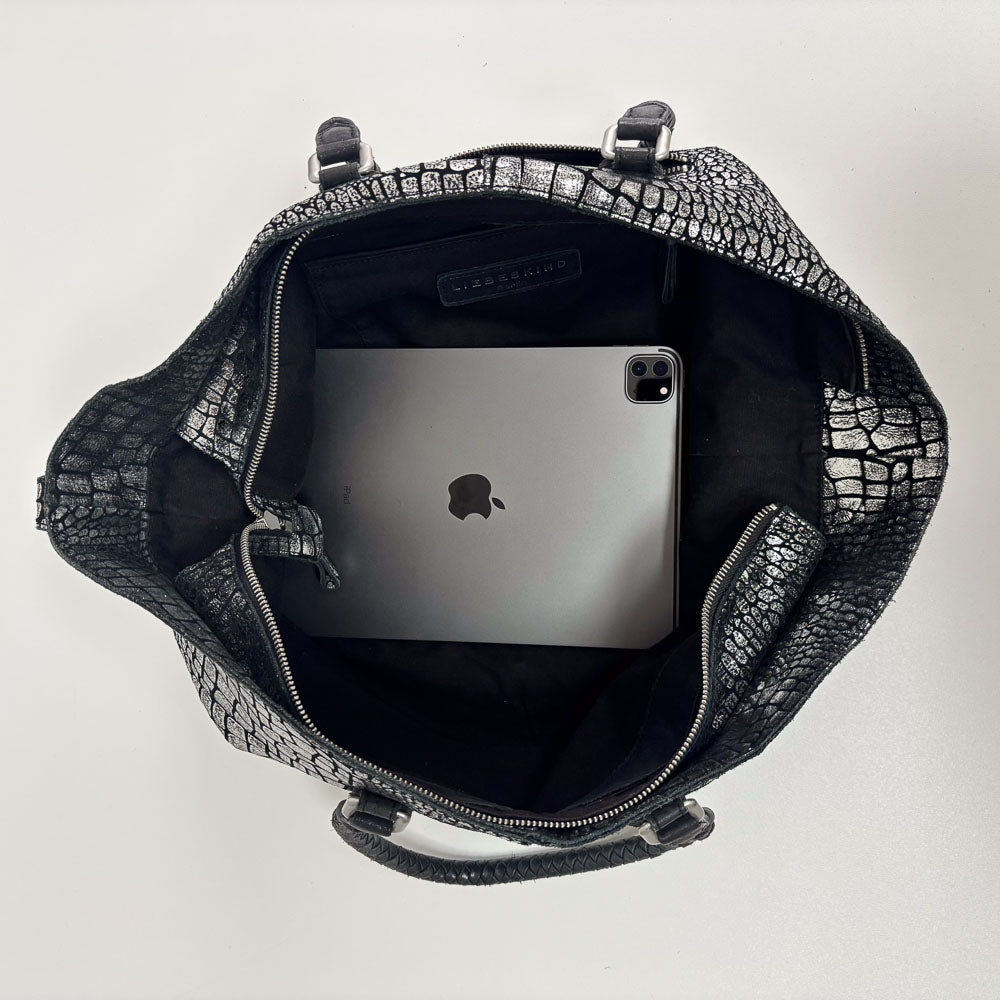 LIEBESKIND SILVER SNAKE SHOPPER