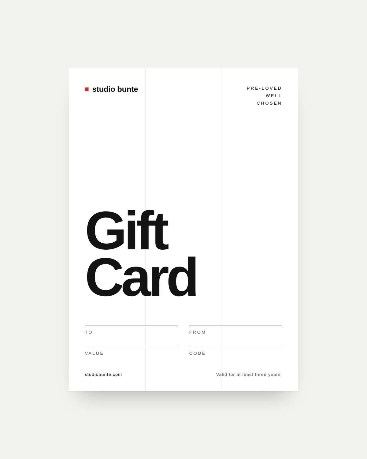 Gift Card — Digital